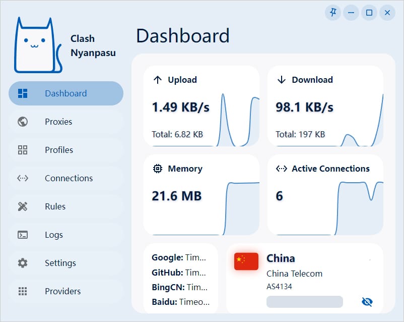 Clash Nyanpasu Dashboard