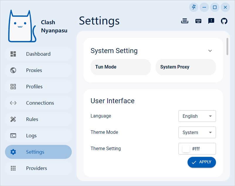Clash Nyanpasu Settings